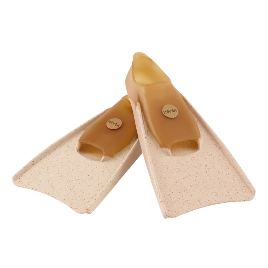 Play & Learn Hevea Beach & Pool Toys | 100% Pure Natural Rubber Fins In Mottled Peach