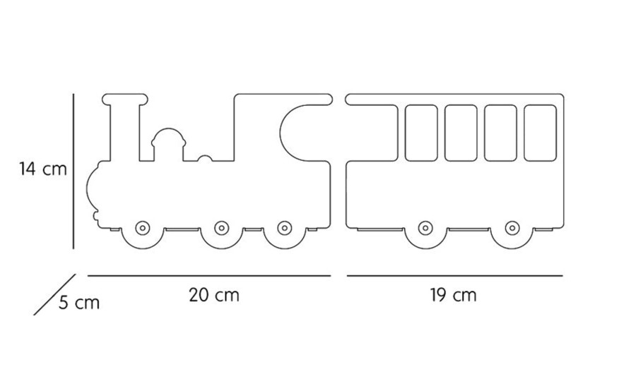 @Home Tresxics Hooks, Shelves & Mirrors | Train Shelf In White By Tresxics