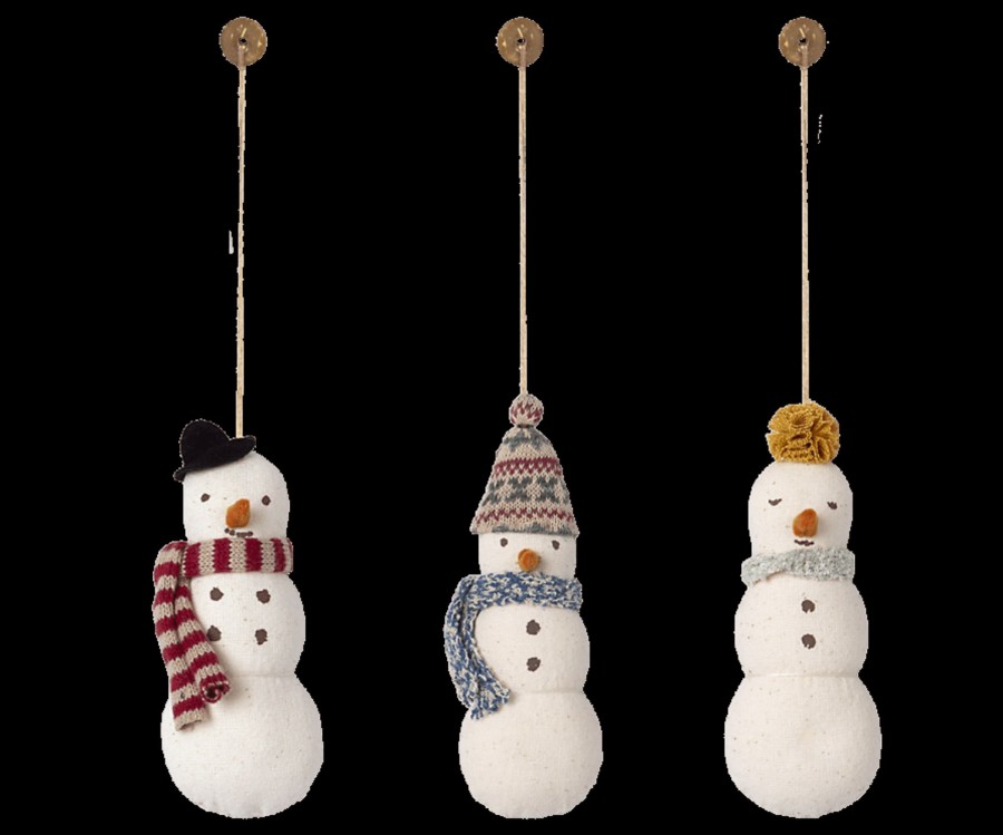 Gifts Maileg Little Treats | Snowman Ornament Set Of 3 Pcs