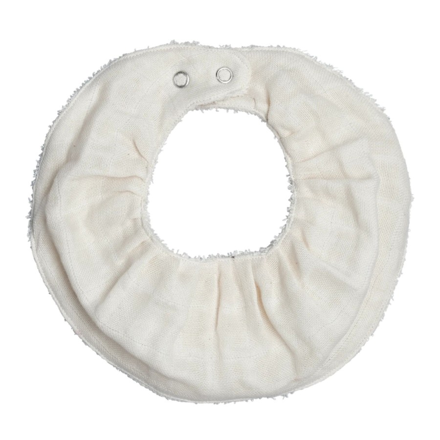 Baby Fabelab Bibs | Organic Cotton Ruffle Bib | Natural