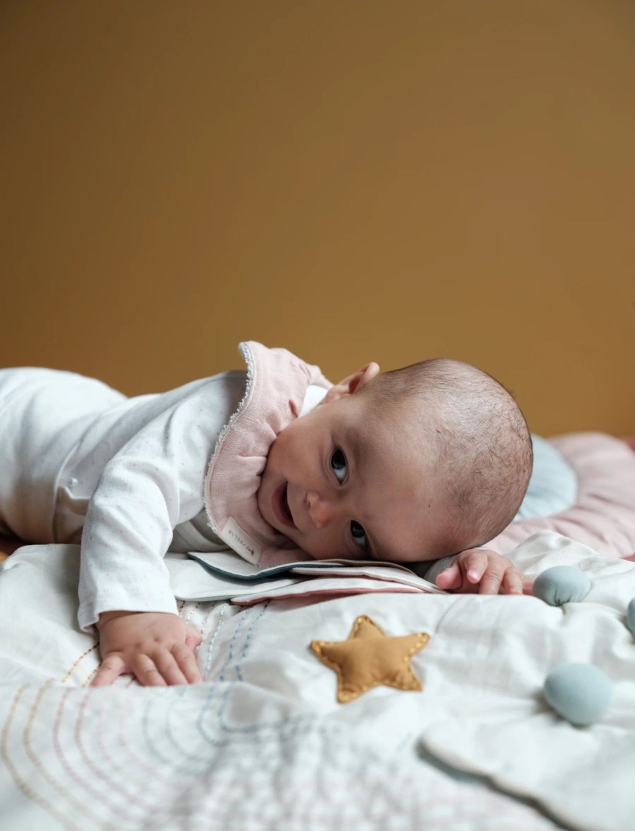 Baby Fabelab Bibs | Organic Cotton Ruffle Bib | Natural