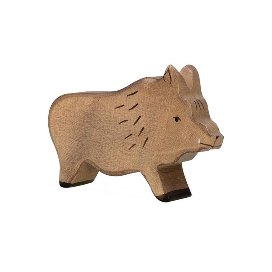 Play & Learn Holztiger Wooden Figures | Wild Boar Wooden Figure