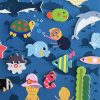 Play & Learn Nahthing Project Wooden Toys | Creative Play Bath Stickers & Poster Set | Aquarium