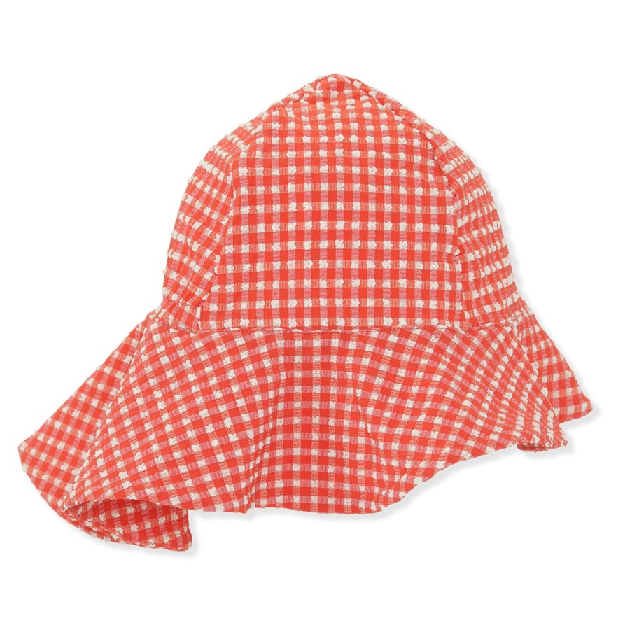 Clothing & Accessories Konges Slojd Bonnets & Hats | Fresia Sunhat With Upv 50+ | Fiery Red