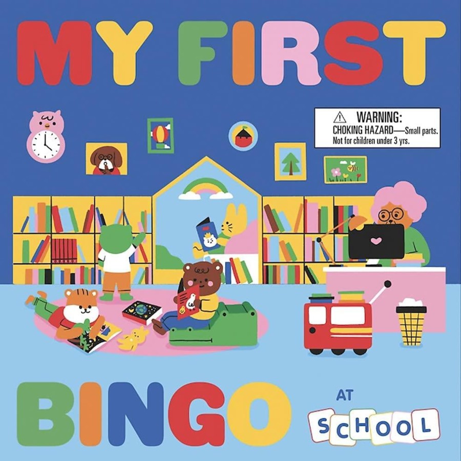 Play & Learn Laurence King Puzzles & Games | My First Bingo: At School