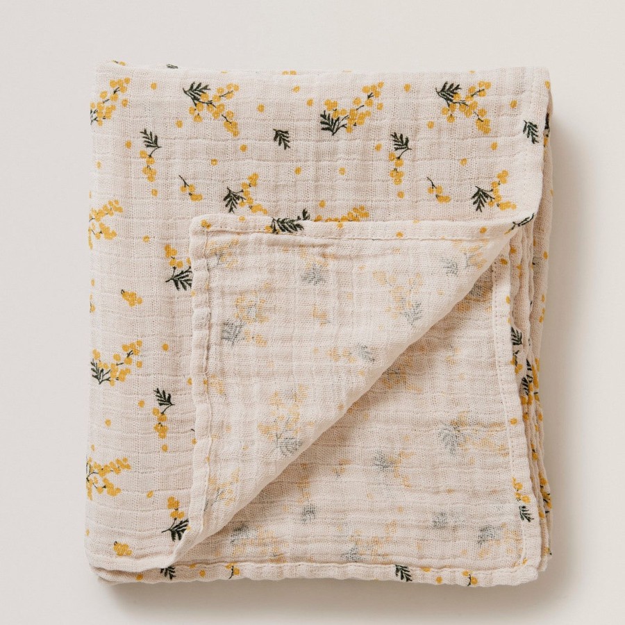 Baby Garbo&Friends Blankets & Swaddles | Garbo&Friends Muslin Swaddle Blanket | Mimosa