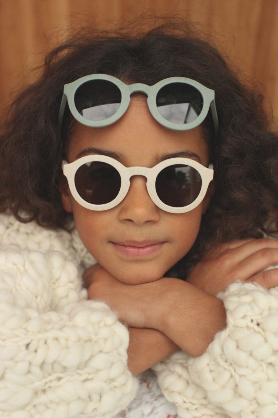 Clothing & Accessories Cream Sunglasses | Cream Children Sunglasses | Sage