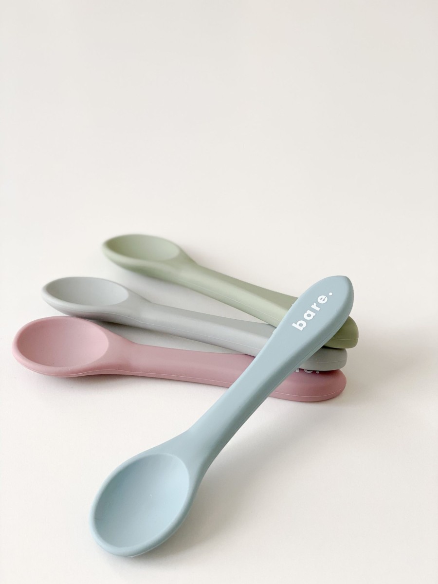 @Home Bare. Cutlery & Straws | Powder Blue Silicone Spoon