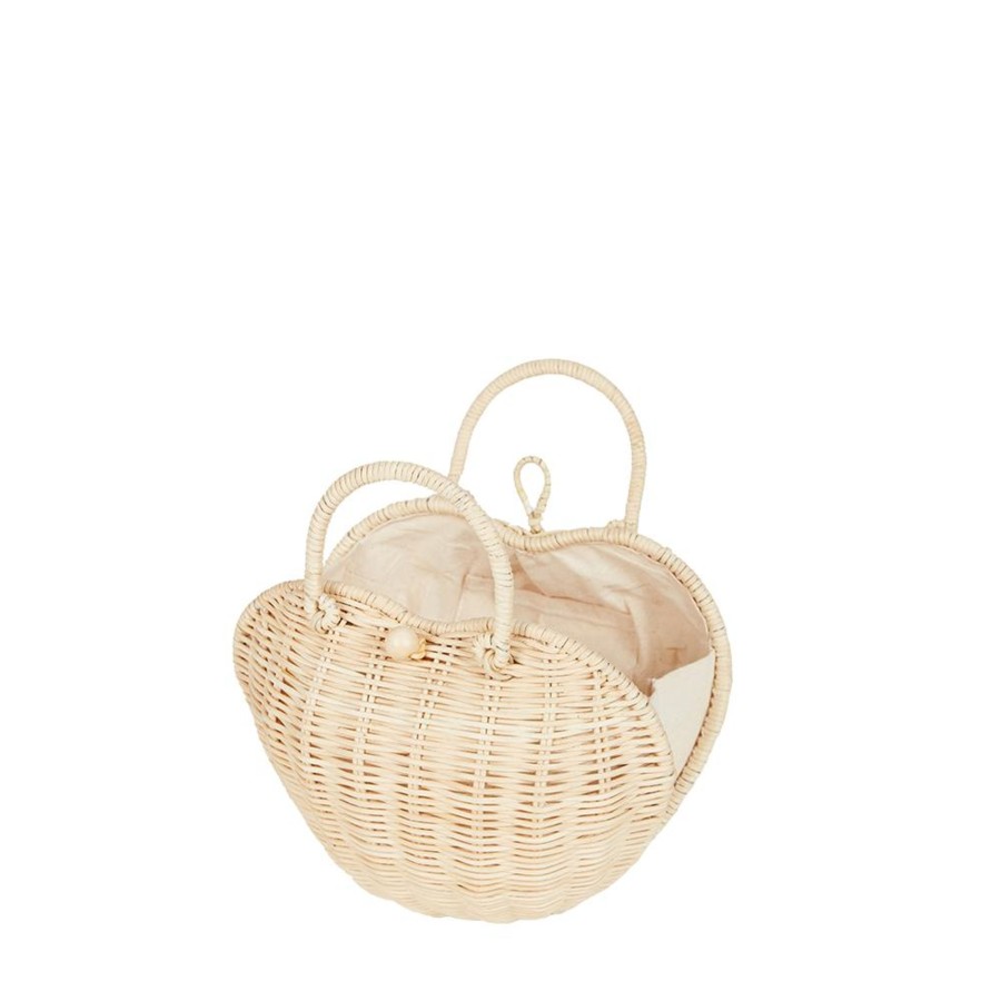 @Home Olli Ella Valentines | Olli Ella Rattan Luvya Bag | Straw