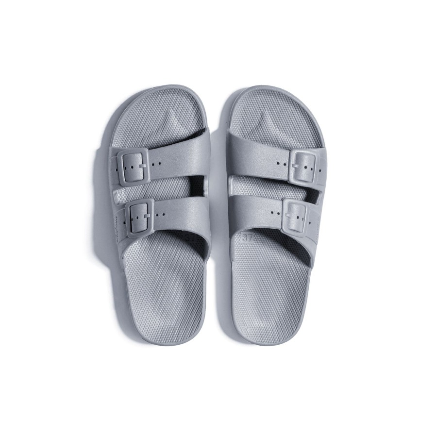 Clothing & Accessories Freedom Moses Shoes | Freedom Moses Slides Shoes | Grey