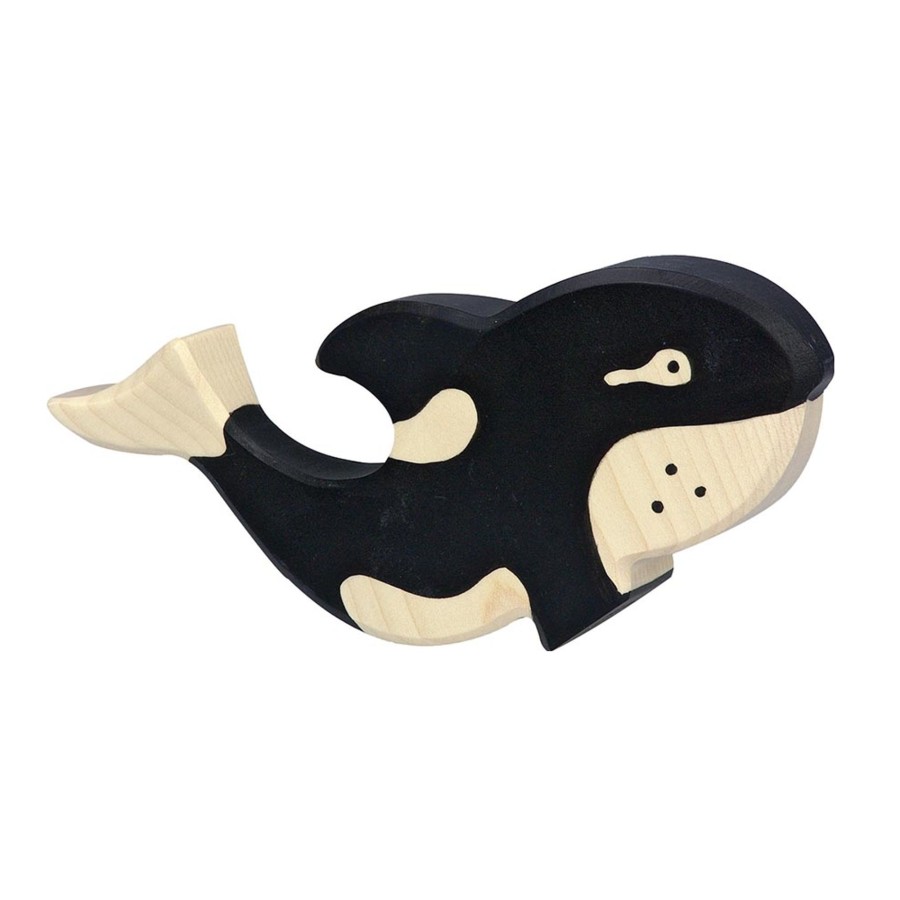 Play & Learn Holztiger Wooden Figures | Orca Whale Wooden Figure