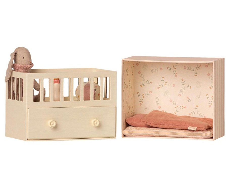 Gifts Maileg Little Treats | Baby Room With Micro Bunny