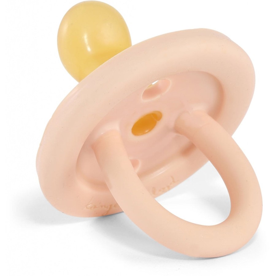 Baby Konges Slojd Pacifiers, Clips & Teethers | 100% Natural Rubber Anatomic Pacifier | Rose