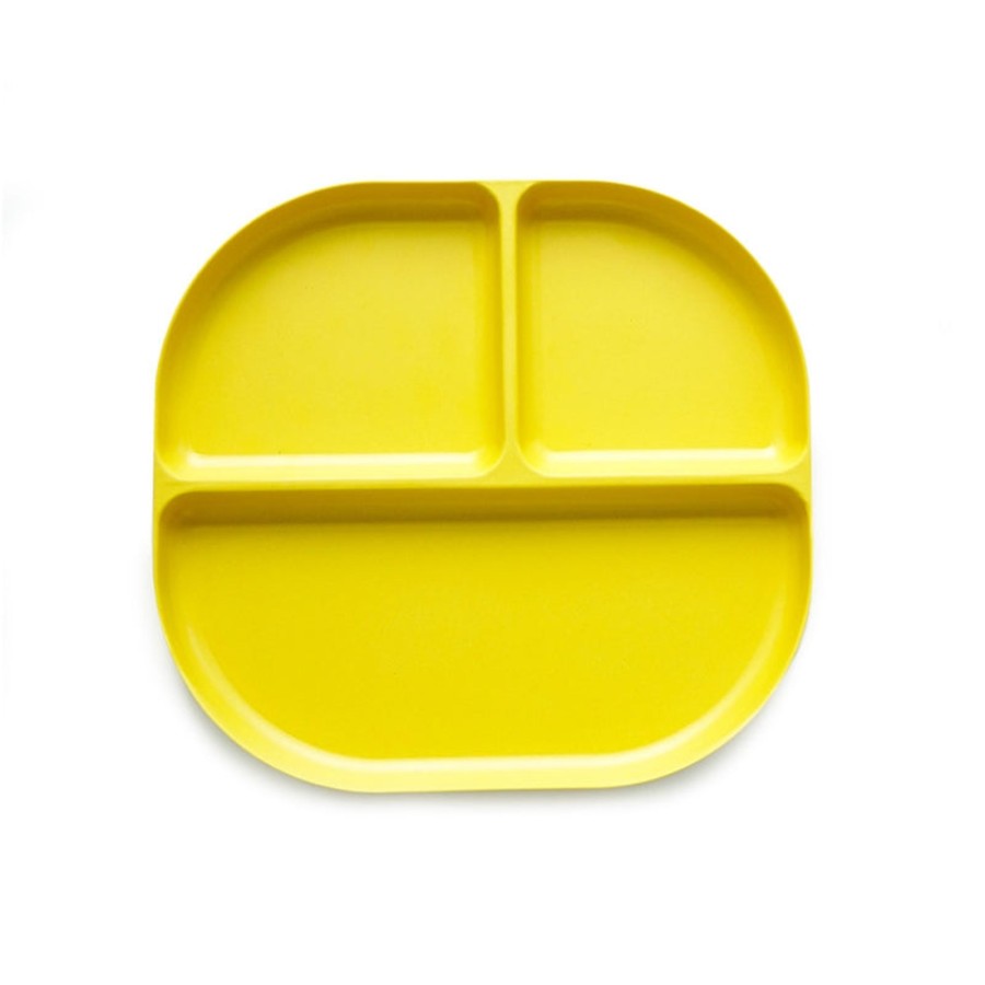 @Home Ekobo Plates, Bowls & Cups | Bambino Divided Tray - Lemon By Ekobo