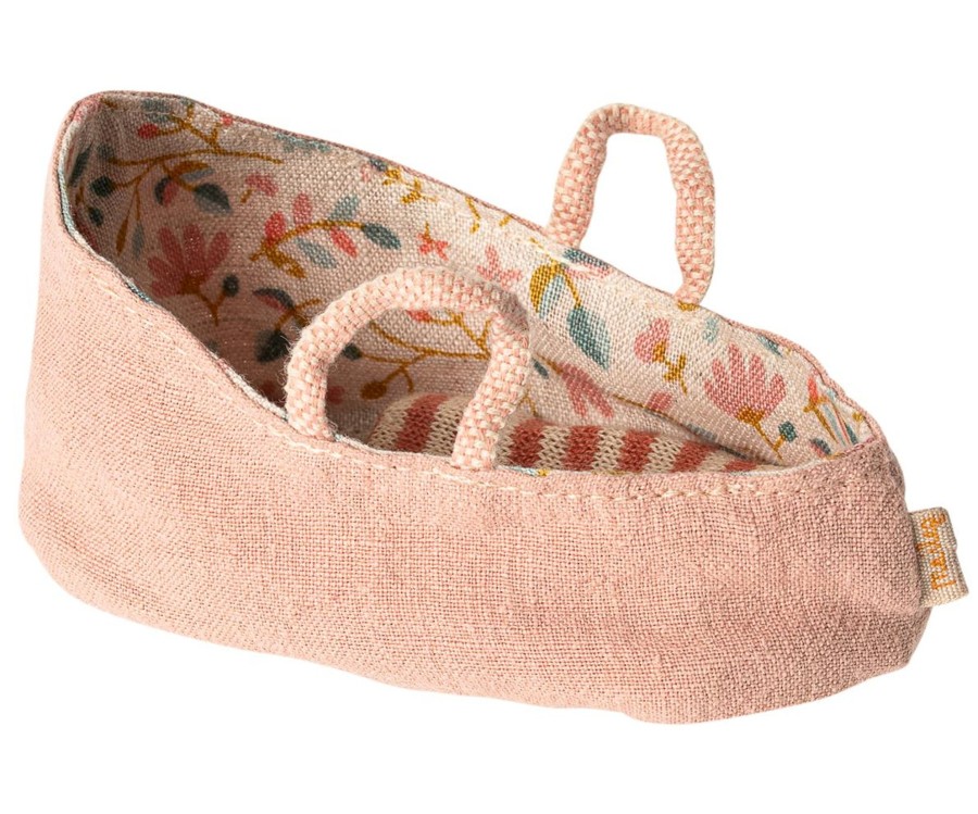 Gifts Maileg Gifts For Newborns | Carry Cot, Micro Misty Rose