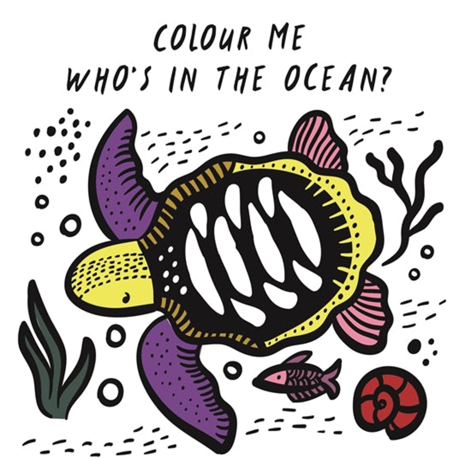 Baby Wee Gallery Bath Books & Toys | Colour Me: Who'S In The Ocean?