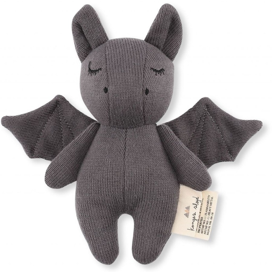 Baby Konges Slojd Soft Toys | Organic Cotton Mini Bat Rattle