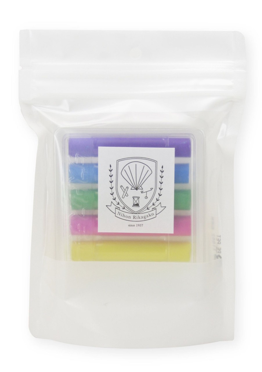 Play & Learn Kitpas Chalk & Crayons | Dustless Chalk Set Of 6 - Basic Colour By Kitpas