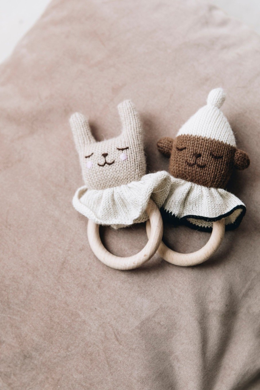 Gifts Main Sauvage Little Treats | Teddy Teething Ring By Main Sauvage