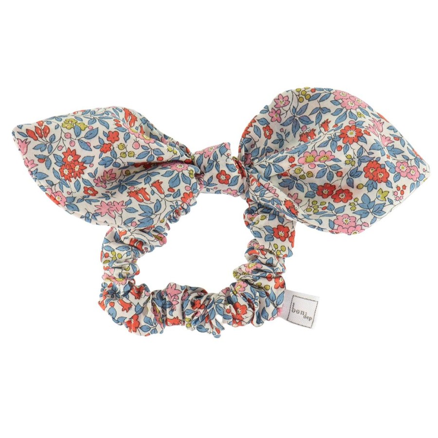 Clothing & Accessories Bon Dep Hair Accessories | Liberty Hair Bow In Chamomille Red By Bon Dep