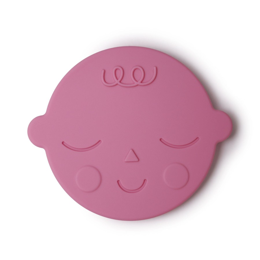 Gifts Mushie Eid Gift Shop | Mushie Face Teether | Bubble Gum