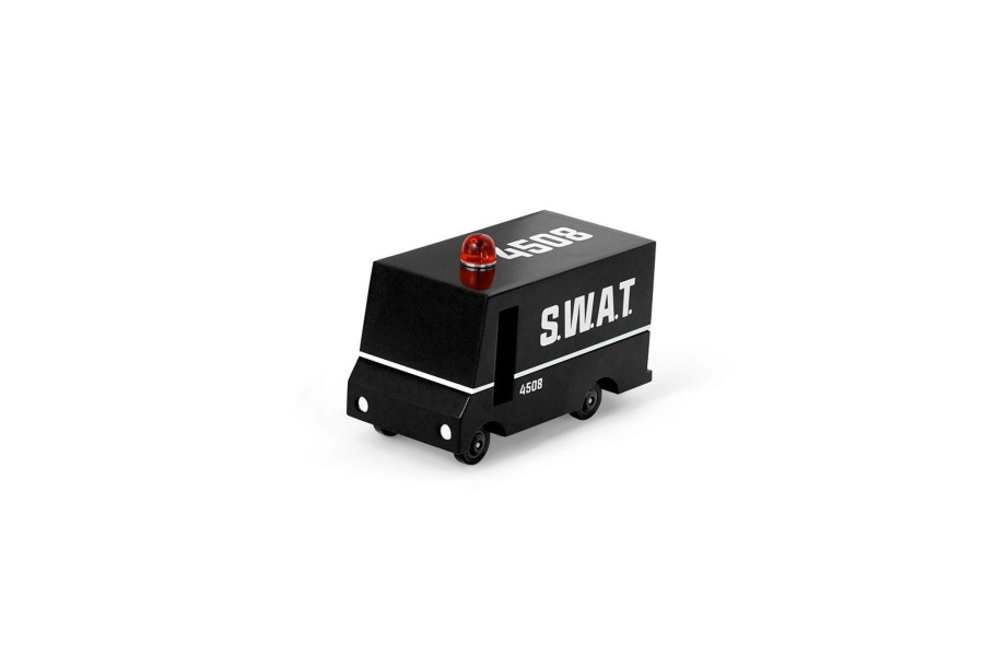 Play & Learn Candylab Toys Wooden Toys | Swat Van By Candylab Toys