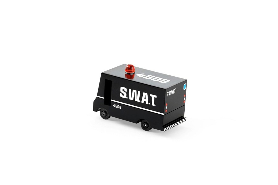 Play & Learn Candylab Toys Wooden Toys | Swat Van By Candylab Toys