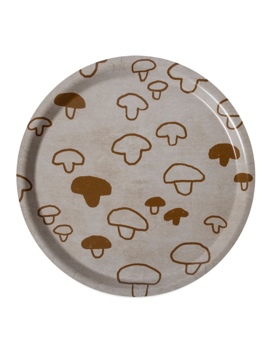 Gifts Fine Little Day Eid Gift Shop | Mushroom Tray In Mustard By Fine Little Day