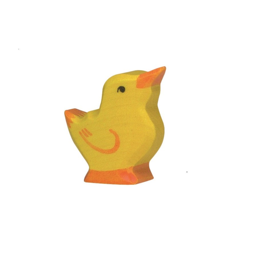 Play & Learn Holztiger Wooden Toys | Head Raised Chick Wooden Figure