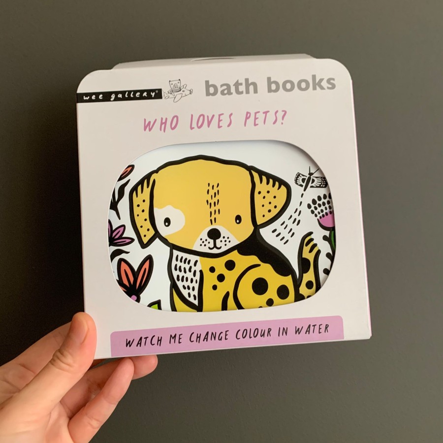 Baby Wee Gallery Bath Books & Toys | Colour Me: Who Loves Pets?