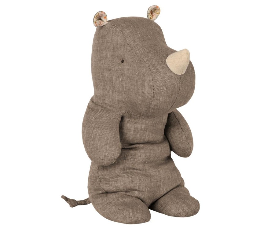 Gifts Maileg Gifts For Newborns | Safari Friends, Medium Rhino | Grey