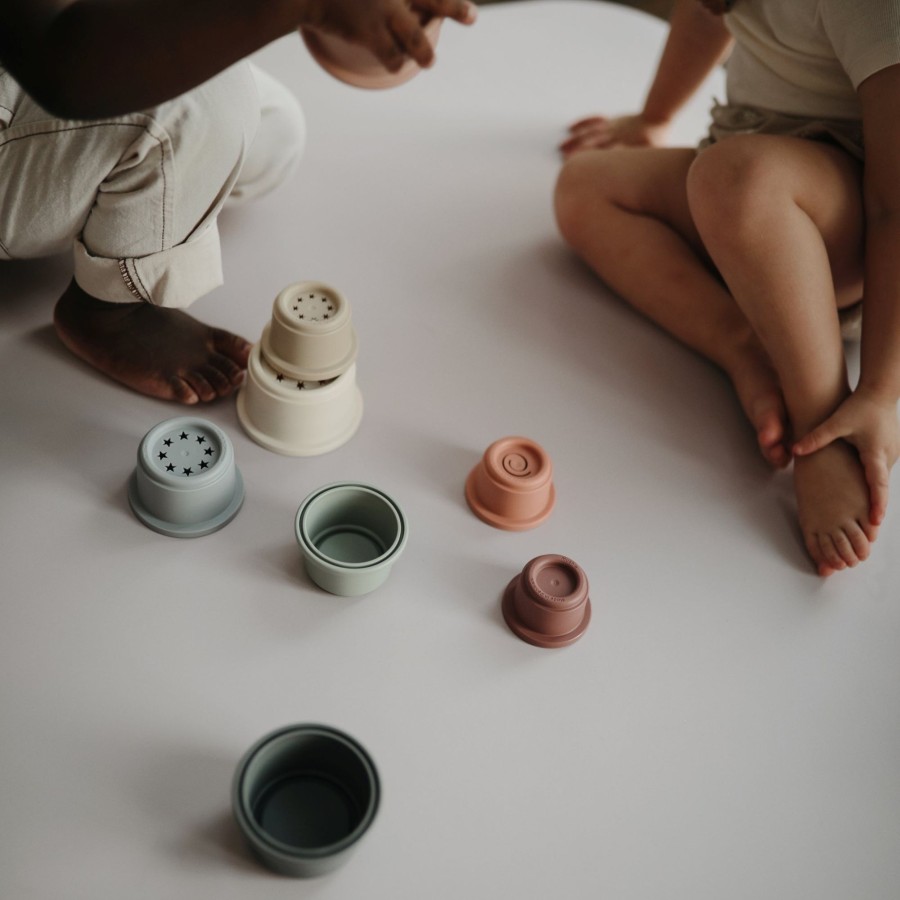 Play & Learn Mushie Stacking & Sorting Toys | Stacking Cups Toy