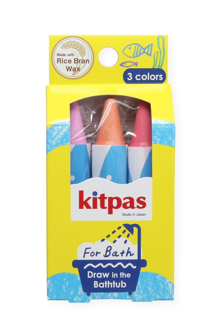 Play & Learn Kitpas Bath Toys | Bath Markers - Set Of 3 Colours | Pink, Orange, Red