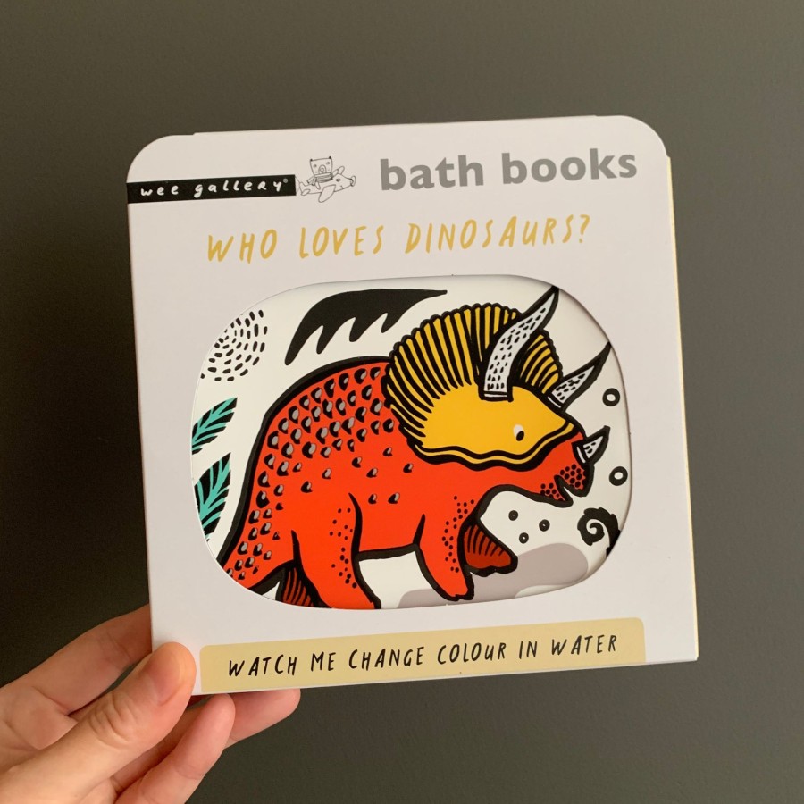 Baby Wee Gallery Bath Books & Toys | Colour Me: Who Loves Dinosaurs?