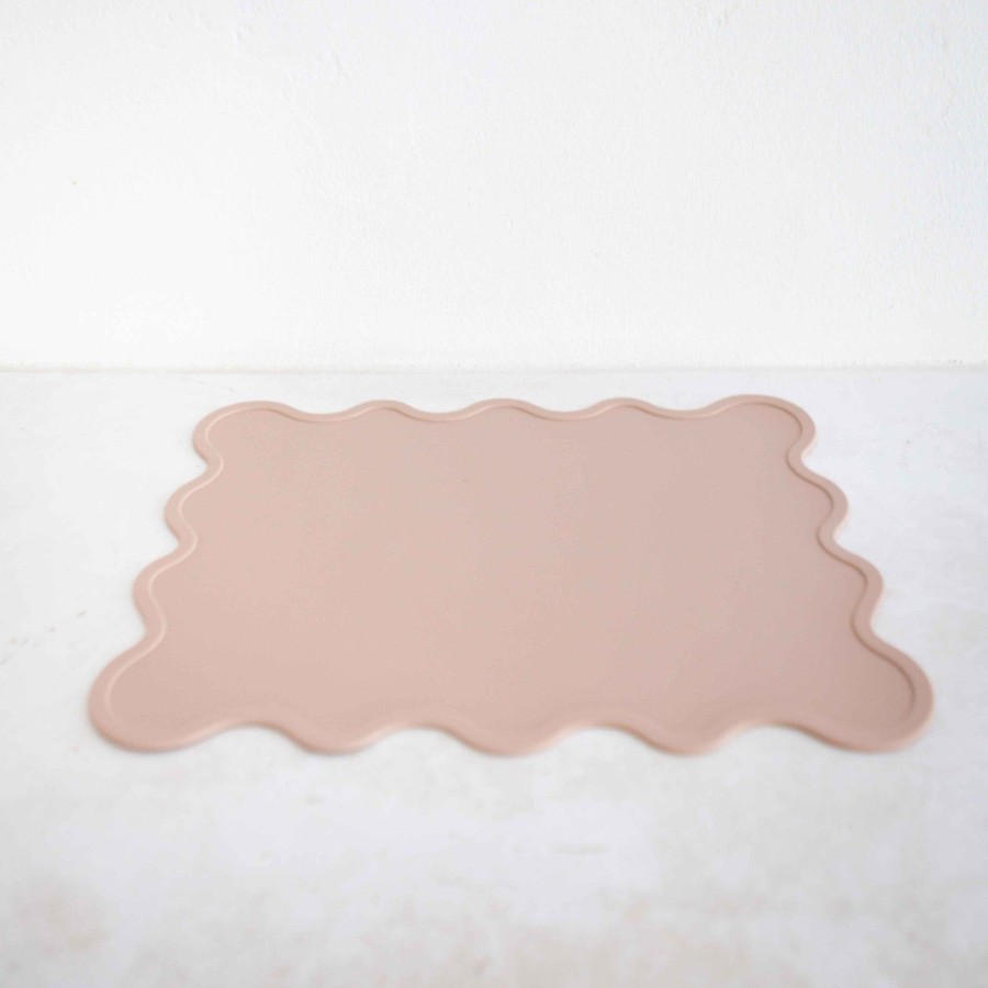 @Home Rommer Trays | Wiggly Placemat | Nude