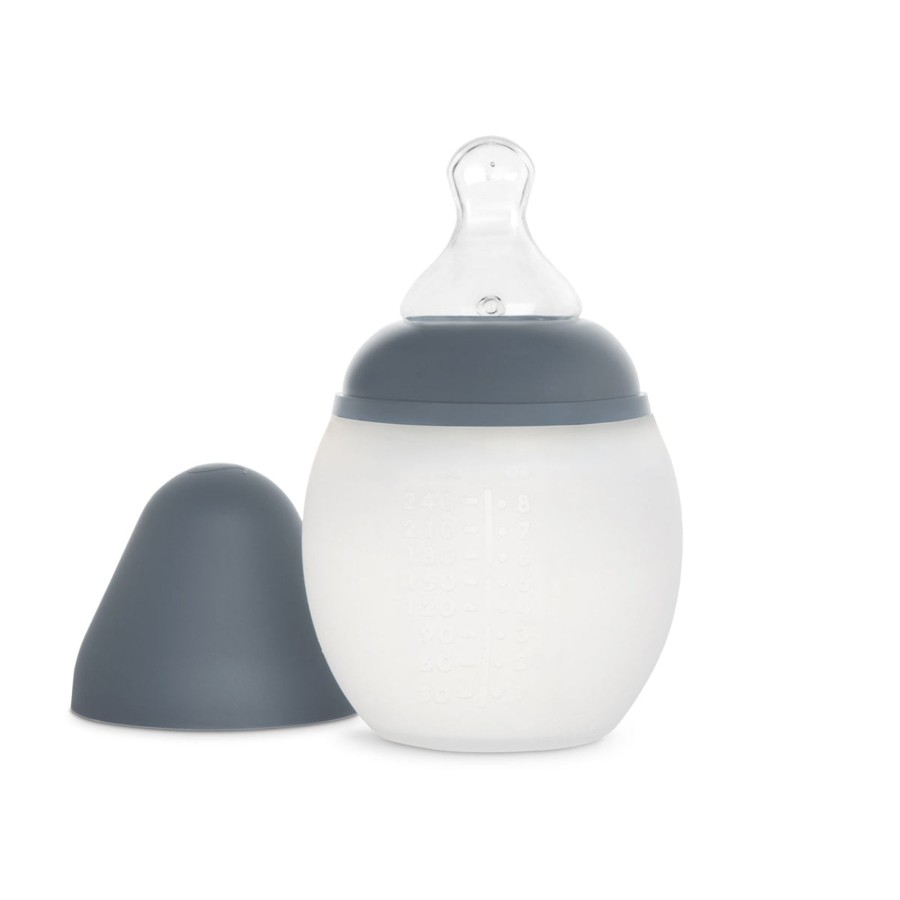 @Home Elhée Bottles | Baby Bottle 240Ml Medium Flow | Blue Grey