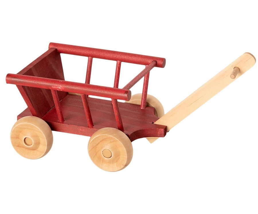 Gifts Maileg Gifts For Newborns | Micro Wagon | Dusty Red