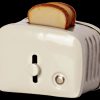 Play & Learn Maileg Pretend Play | Miniature Toaster & Bread | Off White