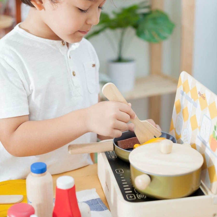 Play & Learn Plan Toys Pretend Play | Cooking Utensils Set