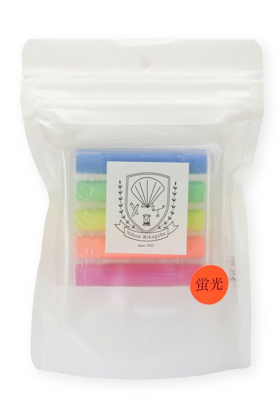 Play & Learn Kitpas Chalk & Crayons | Dustless Chalk Set Of 6 - Neon Colour By Kitpas