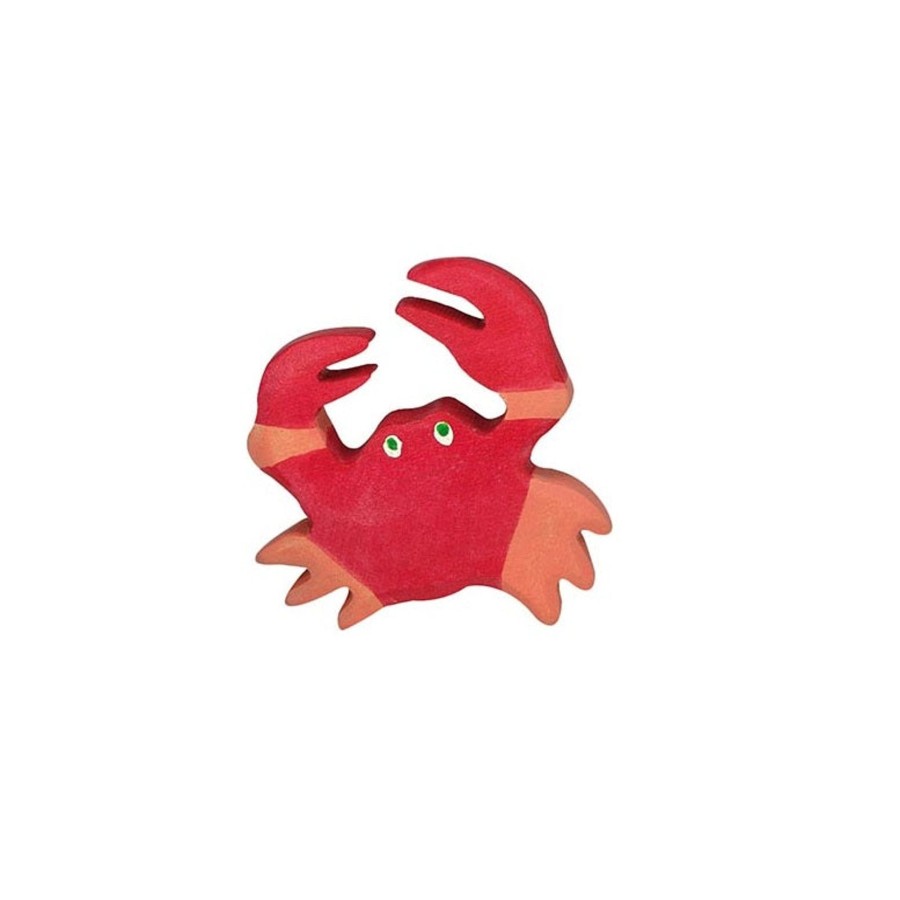 Play & Learn Holztiger Wooden Toys | Crab Wooden Figure