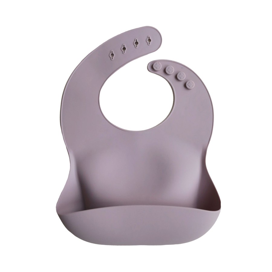 Baby Mushie Bibs | Mushie Solid Silicone Bibs | Multiple Colours