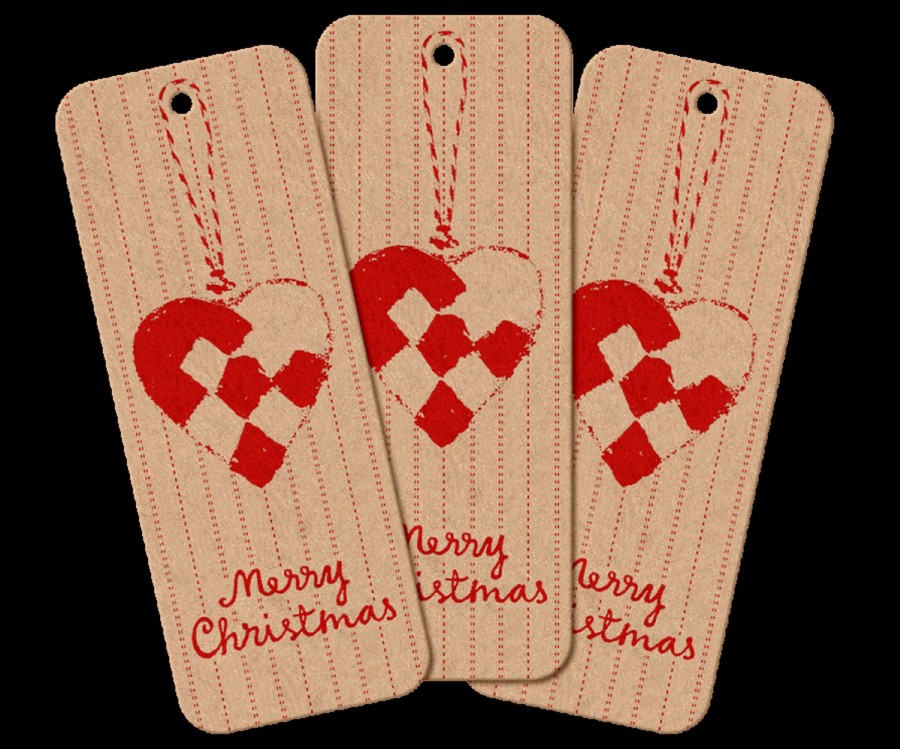 Gifts Maileg Gift Wrapping & Accessories | Gift Tags Christmas Heart 15 Pcs