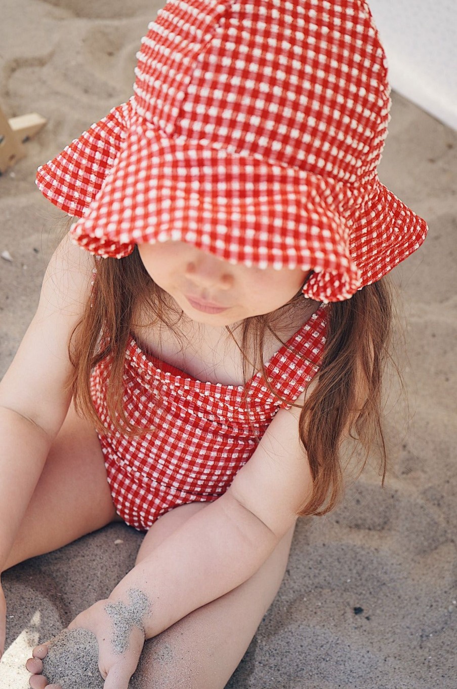 @Home Konges Slojd Valentines | Fresia Sunhat With Upv 50+ | Fiery Red