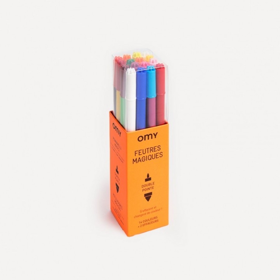 Play & Learn OMY Colouring | 16 Magic Felt Pens