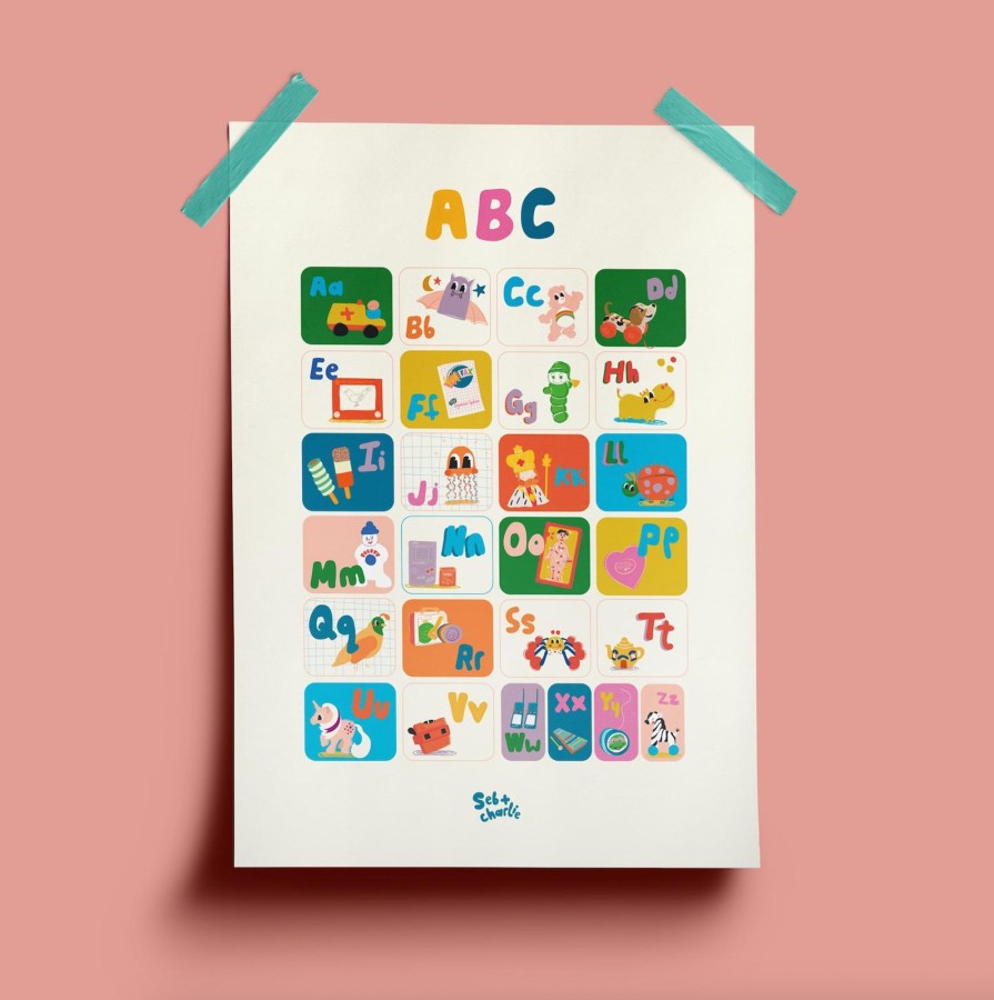 @Home Seb & Charlie Design Posters | Abc, Easy As 123 Poster