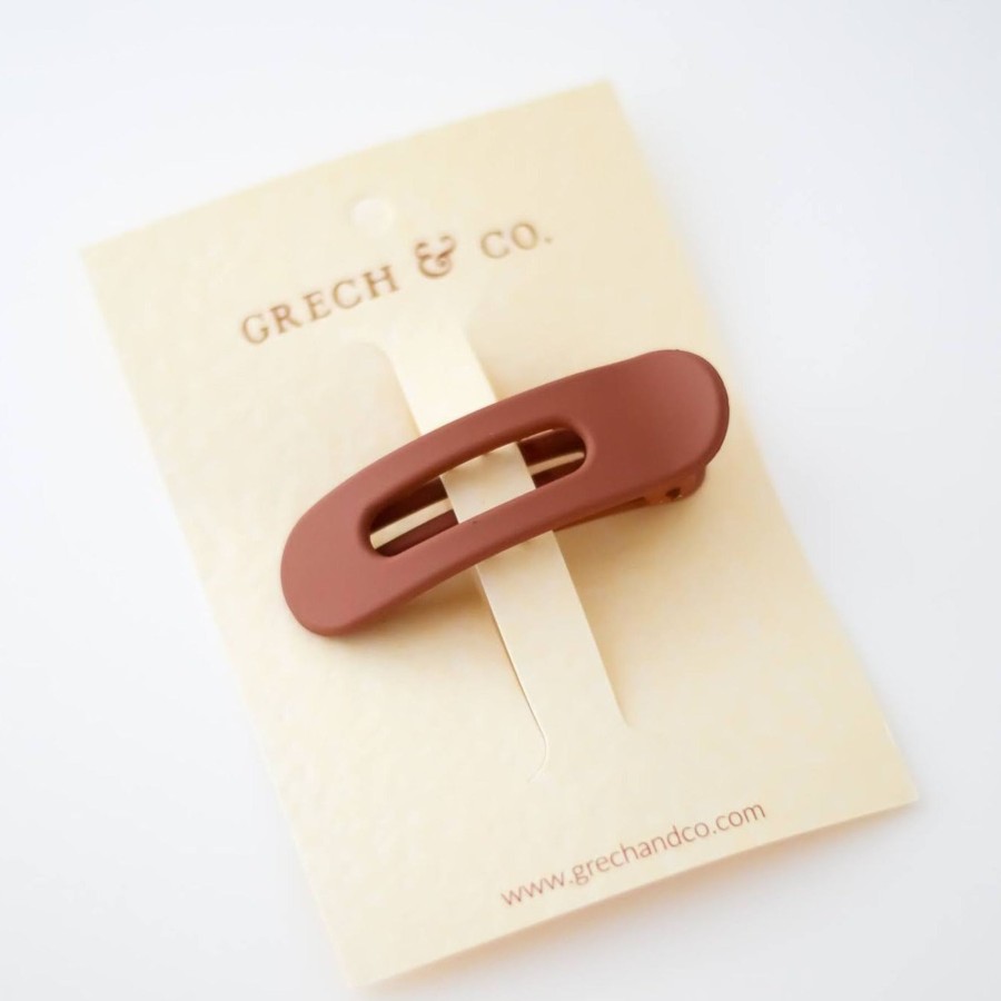 Clothing & Accessories Grech & Co. Hair Accessories | Grech & Co. Grip Clip | Rust