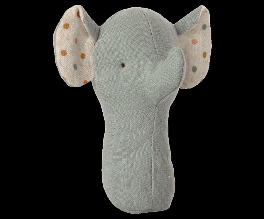 Baby Maileg Soft Toys | Lullaby Friends, Elephant Rattle