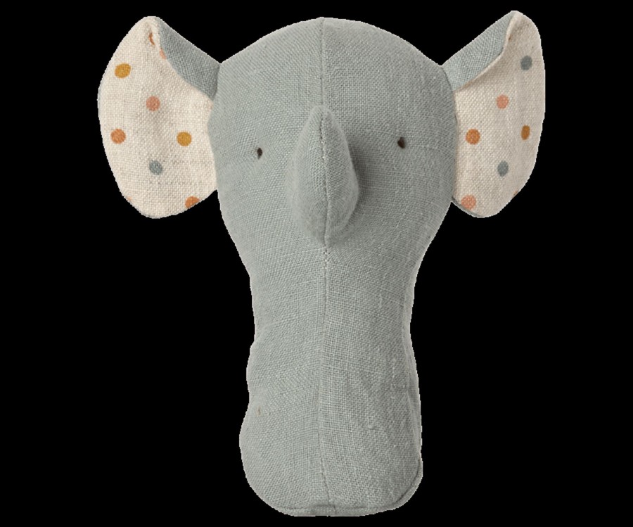 Baby Maileg Soft Toys | Lullaby Friends, Elephant Rattle