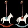 Gifts Maileg Gifts For Newborns | Rocking Horses Metal Ornament Set